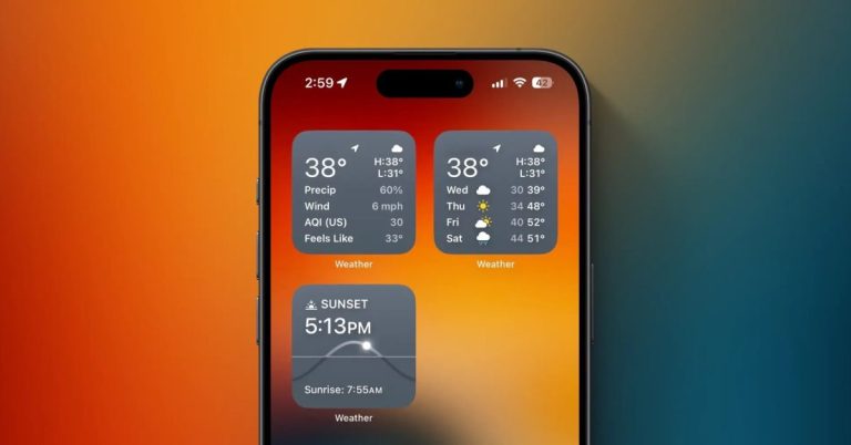 Get Ready for iOS 17.2 with the Latest Weather Widgets for iPhone – See What’s New!